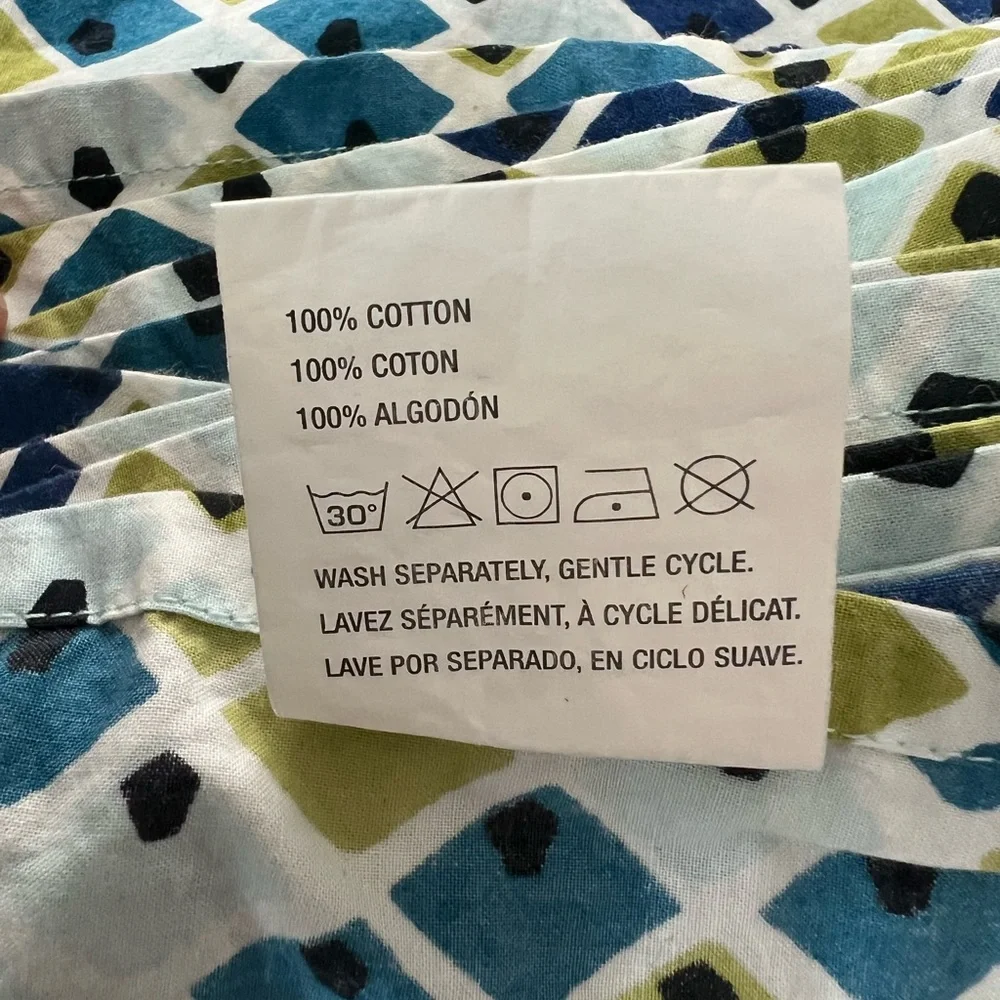 8 Geometric Patterned Napkins Crate & Barrel Mid Mod